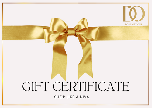 DIVAS OPTIONS GIFT CERTIFICATE