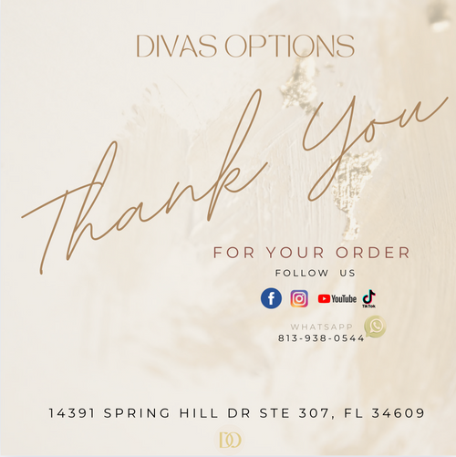 DIVAS OPTIONS GIFT CERTIFICATE