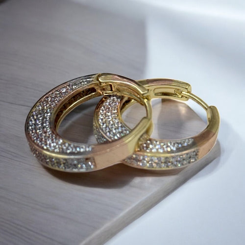 Three Color Chunky Hoops