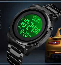 Reloj digital redondo