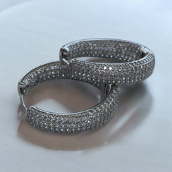 Pendientes de aro glamurosos