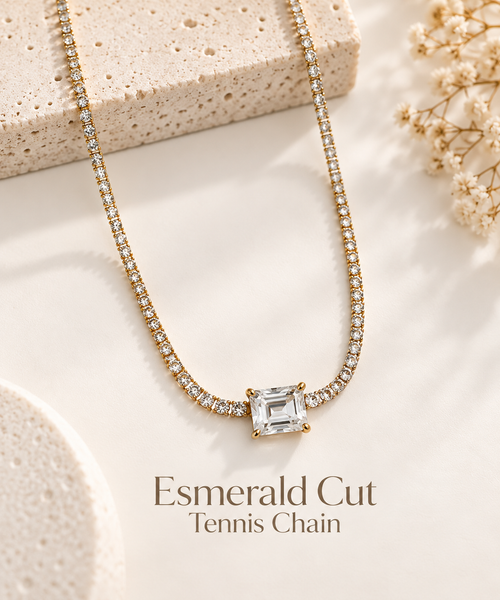 Esmerald Cut Tennis Chain