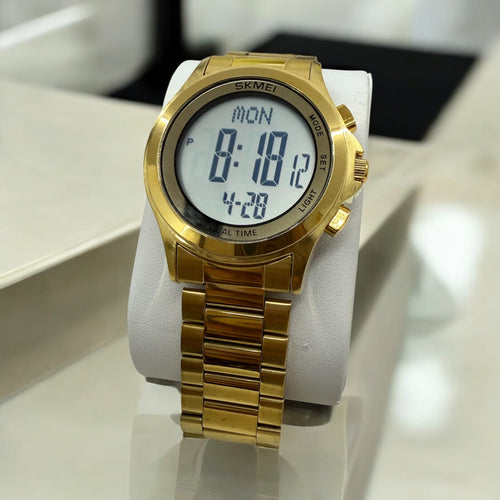 Unisex Round Digital Watch