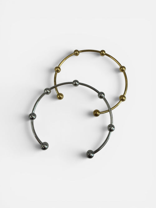 Dots Around Open Bangle
