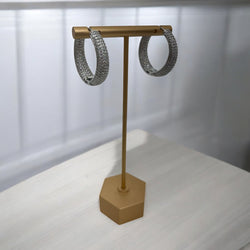 Pendientes de aro glamurosos