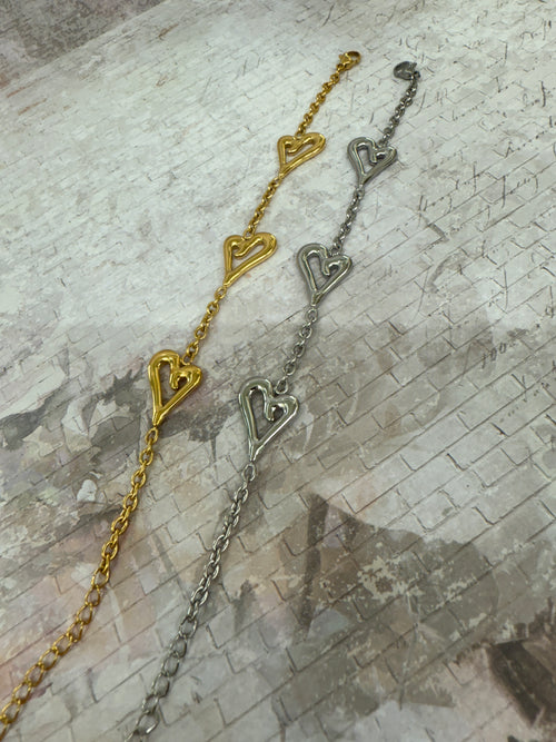 Multi Hearts Bracelet