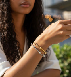 Dots Around Open Bangle