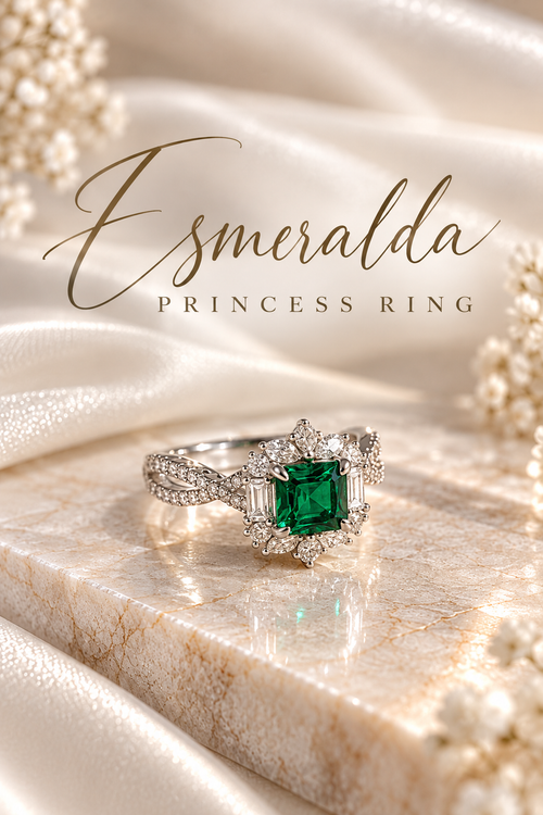 Esmerald Ring in Esmerald Cut