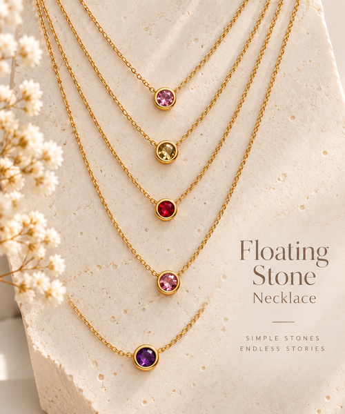 Floating Stone Necklace