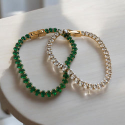 Pulsera de acero inoxidable con corte ovalado