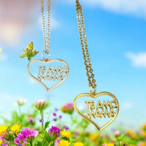 Mothers Day Sstainless Steel Necklace "Te amo Mamá"
