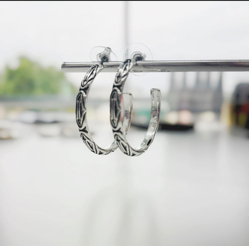Silver Hoops