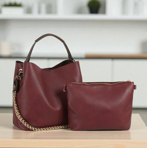 Vegan Leather 2 in 1 HandBag
