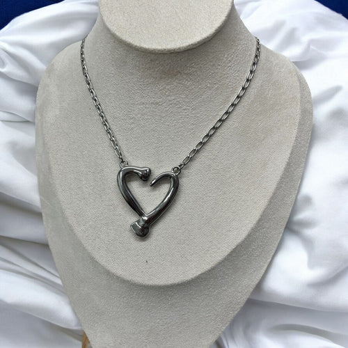 Full Heart Stainless Steel Necklace