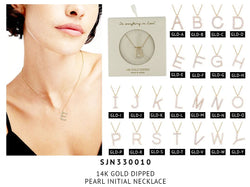 Pearl Inicial Necklace